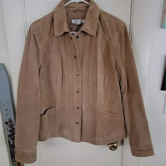 Coldwater Creek Women's Suede Jacket Large - Picture 1 of 7
